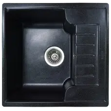 Гранітна кухонна мийка Valetti Europe модель №71 прямокутної форми. Колір чорний.