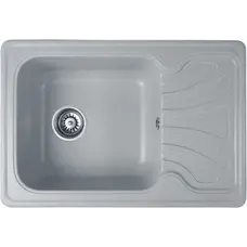Гранітна мийка для кухні Valetti EcoLine модель №10 сіра 64*44