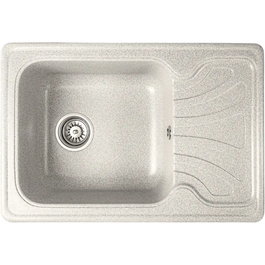 Гранитная мойка для кухни Valetti EcoLine модель №10 серая 64 * 44