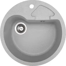 Гранітна кухонна раковина Valetti Premium модель 68 сіра 510 мм