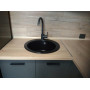 Гранитная кухонная мойка Valetti Europe модель №7 500 черная