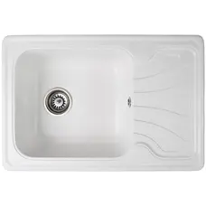 Гранітна кухонна мийка Valetti 10N 640x440мм Білий