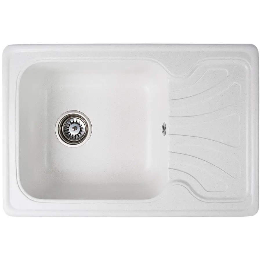 Гранітна кухонна мийка Valetti 10N 640x440мм Білий