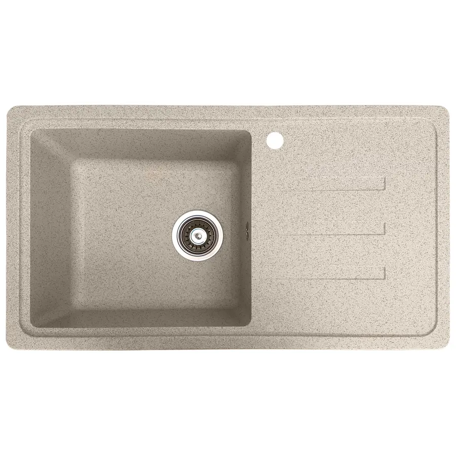 Гранітна кухонна мийка Valetti 36R 435х780 мм