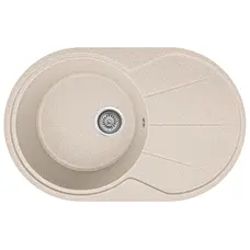 Гранітна кухонна мийка EcoLine 18N 775x495мм