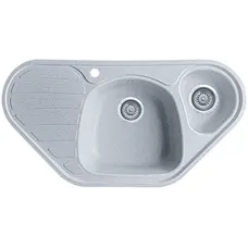 Гранітна кухонна мийка EcoLine 20L 950x500мм Сірий