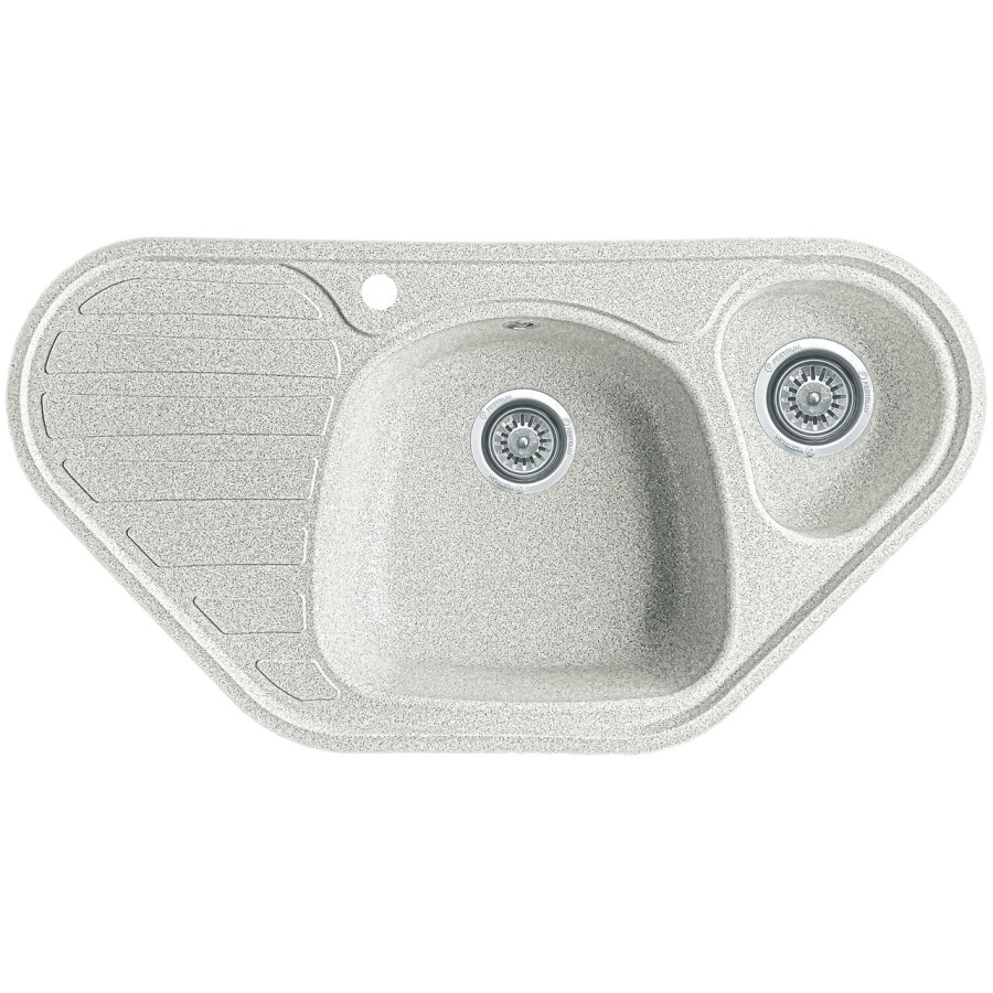 Гранітна кухонна мийка EcoLine 20L 950x500мм Сірий