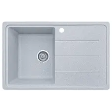 Гранітна кухонна мийка EcoLine 24R 780x500мм Сірий