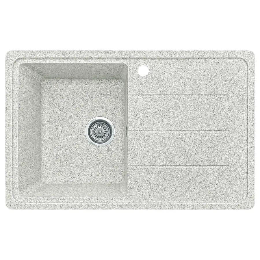 Гранітна кухонна мийка EcoLine 24R 780x500мм Сірий