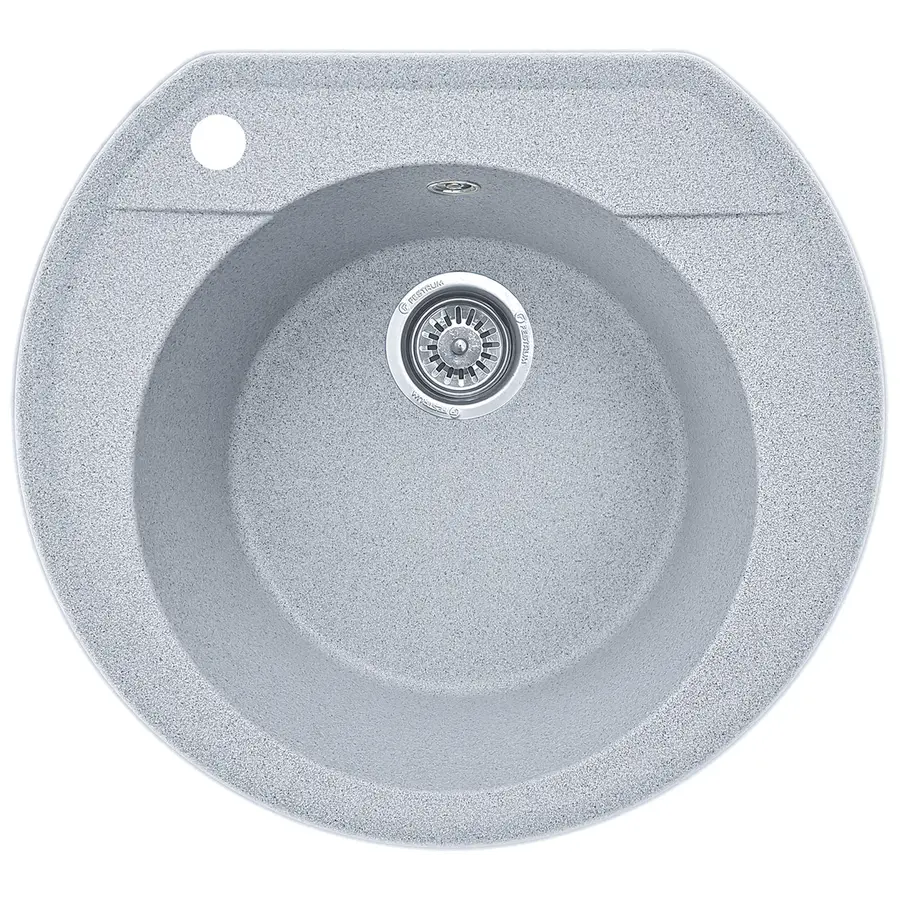 Гранітна кухонна мийка EcoLine 31L 530x490мм Сірий