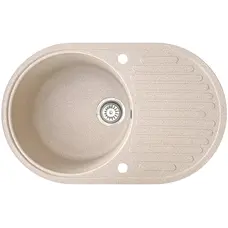 Гранітна кухонна мийка EcoLine 42D 730х460мм