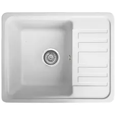 Гранітна кухонна мийка Valetti 9N 570x460мм Білий