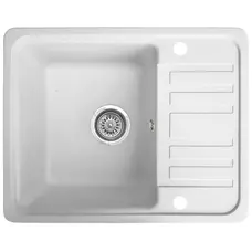 Гранітна кухонна мийка Valetti 9D 570x460мм Білий