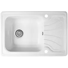 Гранітна кухонна мийка Valetti 10D 640x440мм Білий