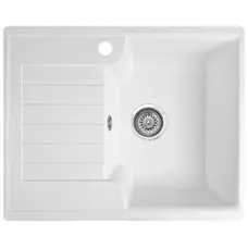 Гранітна кухонна мийка Valetti 12L 610x500мм Білий