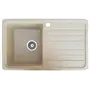Гранітна кухонна мийка Valetti Europe модель №17 бежева 76*46