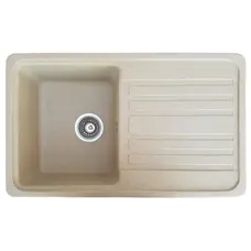 Гранітна кухонна мийка Valetti Europe модель №17 бежева 76*46