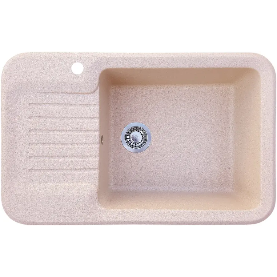 Гранітна кухонна мийка Valetti Europe модель №55 бежева 81*51