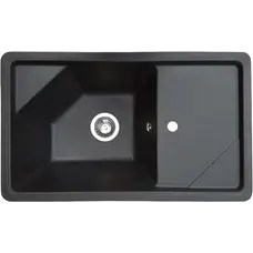 Гранітна кухонна мийка Valetti Europe модель №58 чорна 78*46