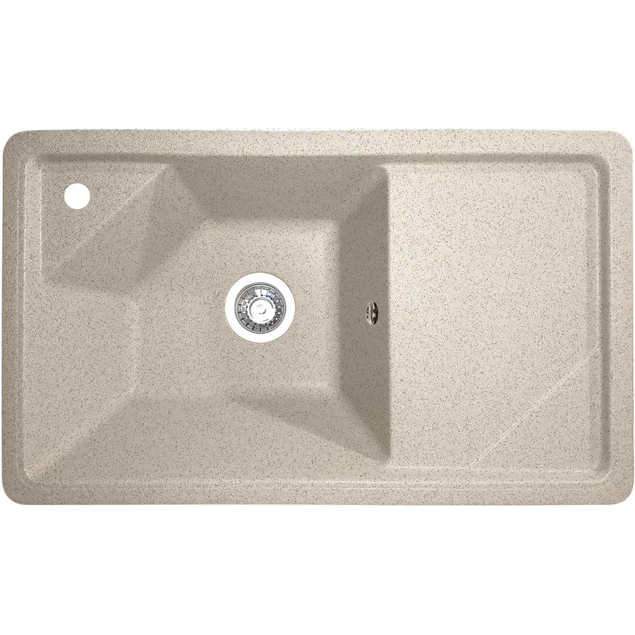 Гранитная кухонная мойка Valetti Europe модель №58 черная 78 * 46