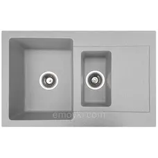 Гранітна мийка Valetti Europe модель №34 сіра 79*50