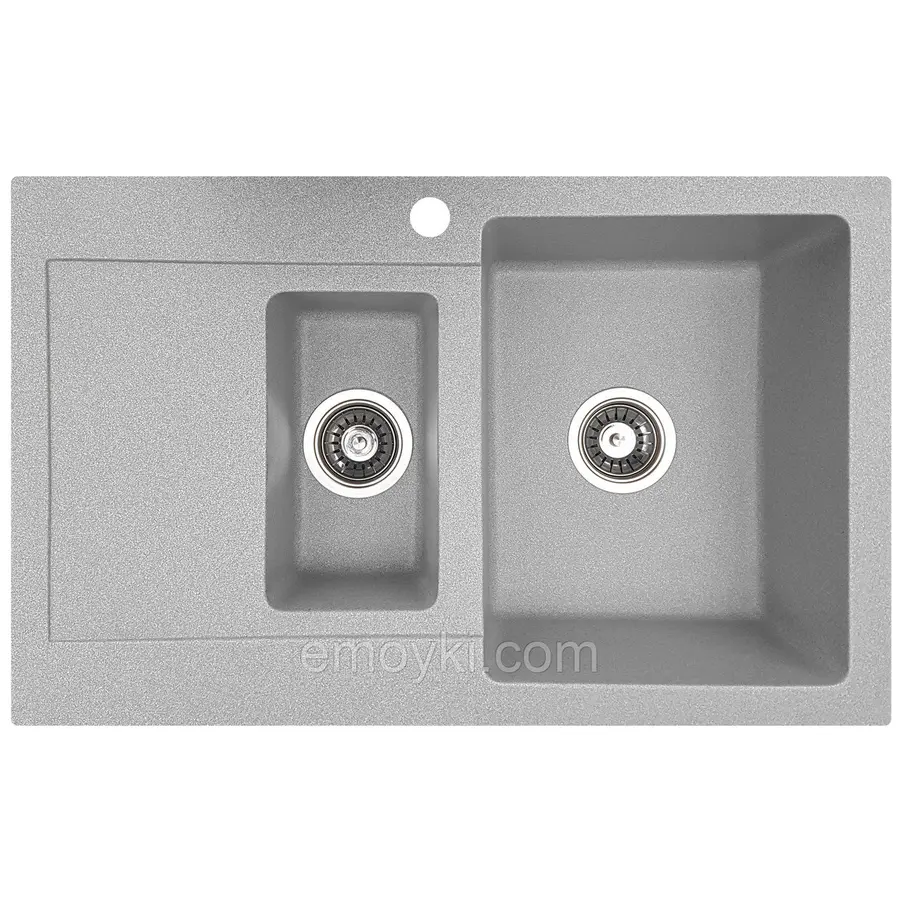 Гранітна мийка Valetti Europe модель №34 сіра 79*50