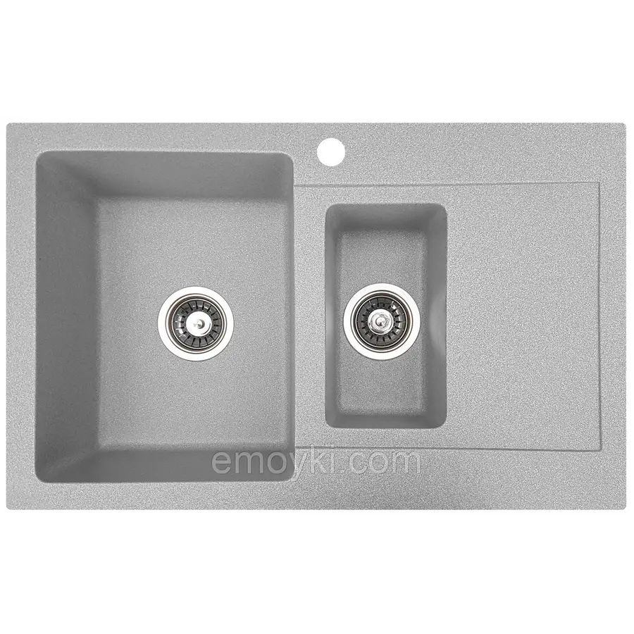 Гранітна мийка Valetti Europe модель №34 сіра 79*50