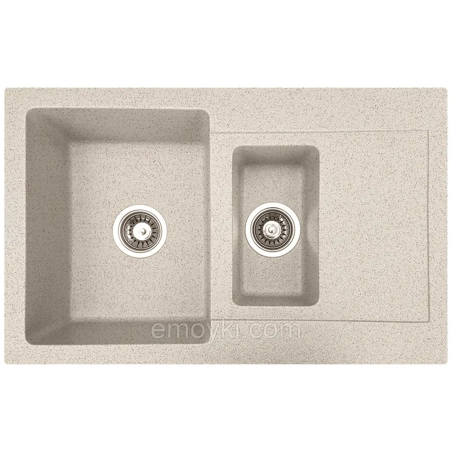 Гранітна мийка Valetti Europe модель №34 сіра 79*50