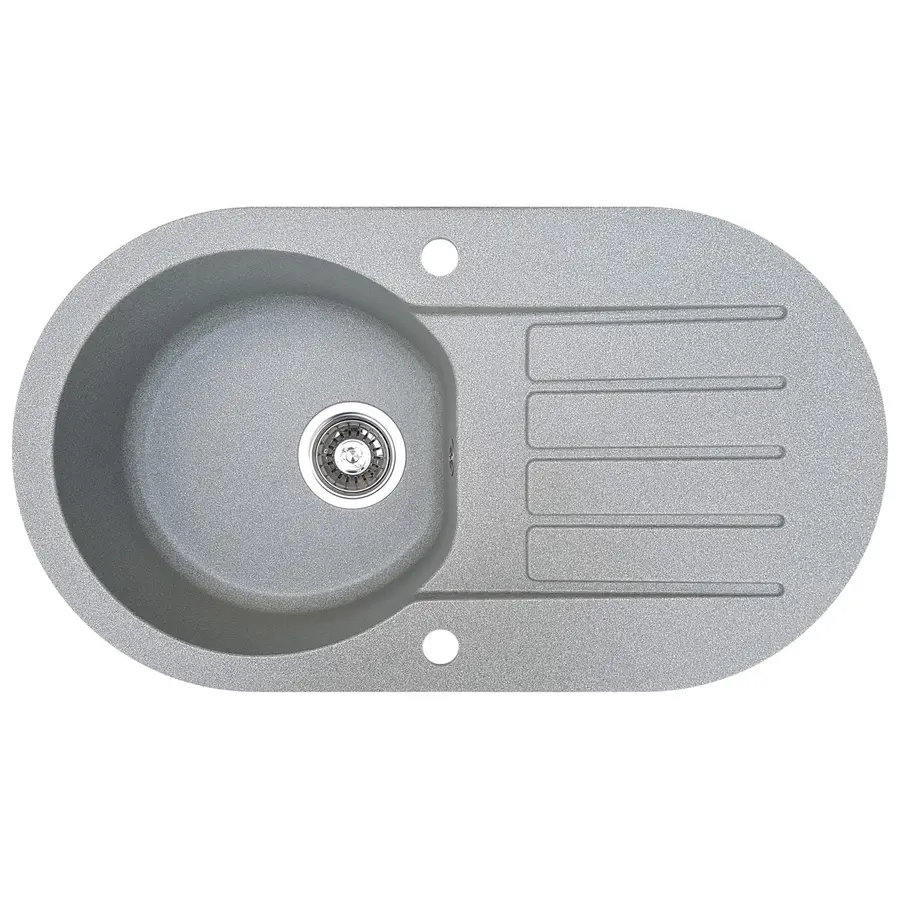 Гранитная кухонная мойка Valetti Europe модель №67 белая 77 * 43