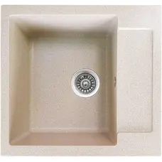 Гранітна бежева мийка Valetti Europe модель №69 прямокутної форми.