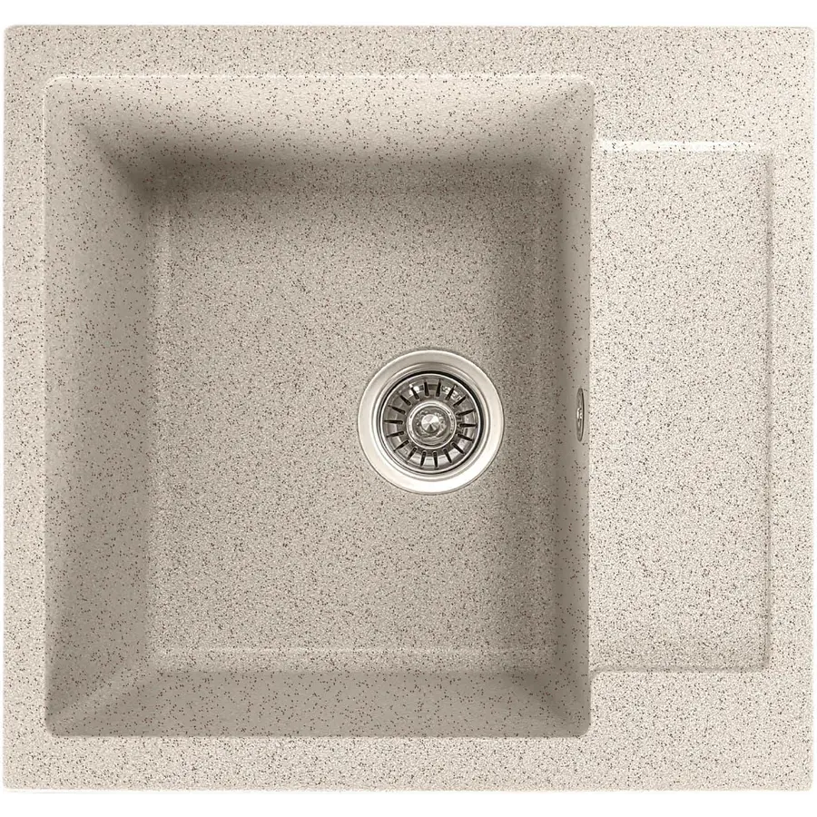 Гранитная бежевая мойка Valetti Europe модель №69 прямоугольной формы.