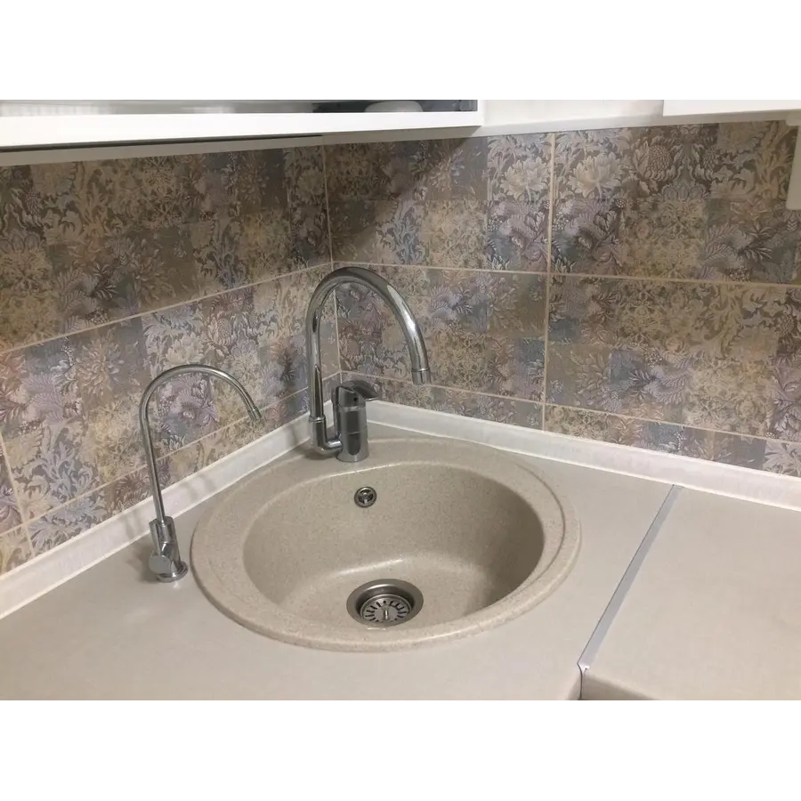 Гранітна кухонна мийка Valetti Europe модель №5 бежева 510