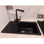 Гранитная кухонная мойка Valetti Europe модель №63 черная 71 * 44