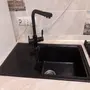 Гранитная кухонная мойка Valetti Europe модель №63 черная 71 * 44