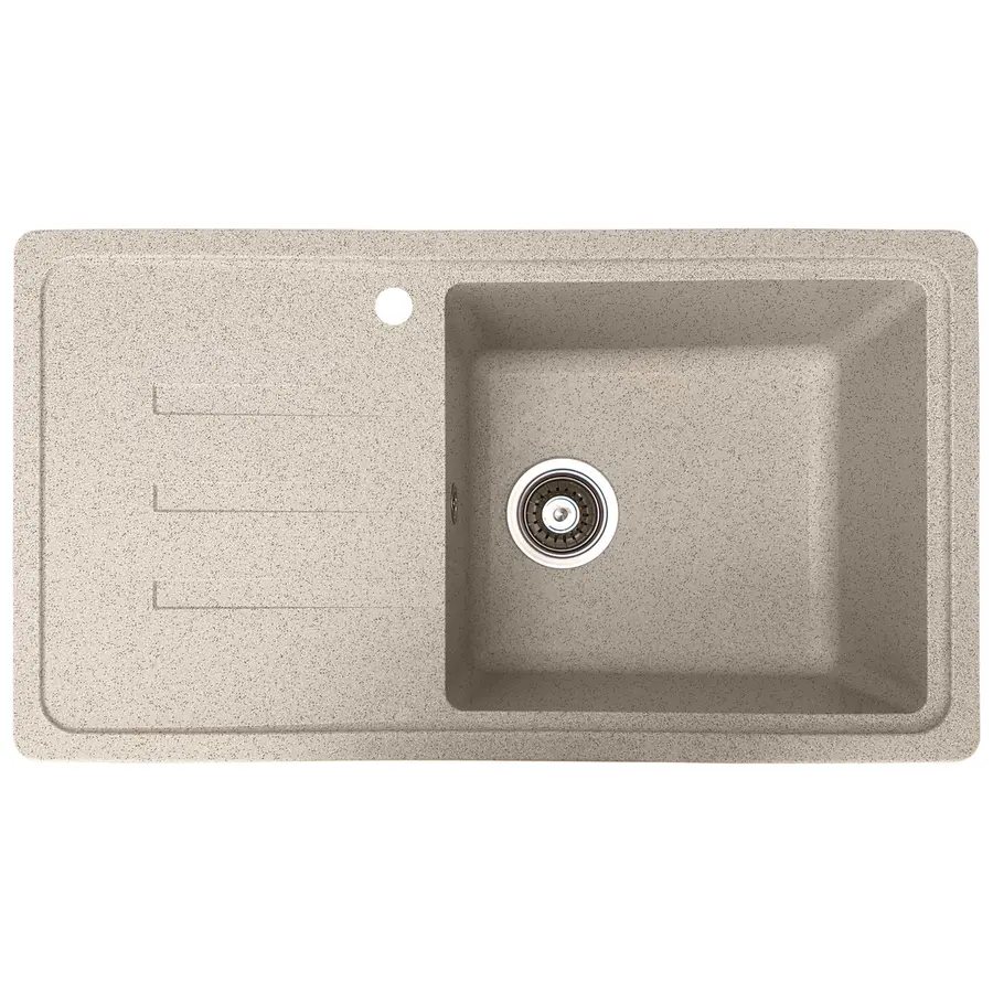 Гранітна кухонна мийка Valetti 36L 435х780 мм