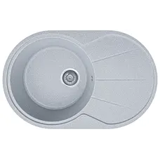 Гранітна кухонна мийка EcoLine 18N 775x495мм Сірий