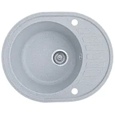 Гранітна кухонна мийка EcoLine 23D 610x500мм Сірий