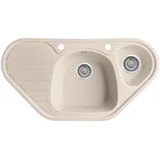 Гранітна кухонна мийка Valetti 20D 500х950 мм