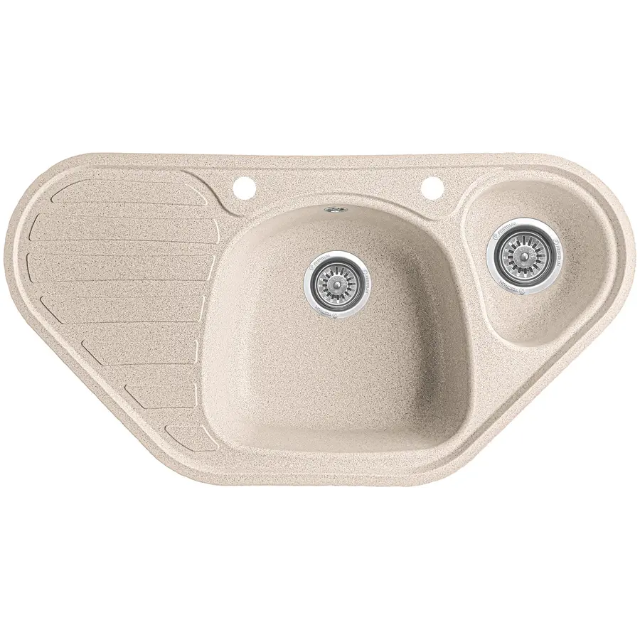 Гранітна кухонна мийка Valetti 20D 500х950 мм