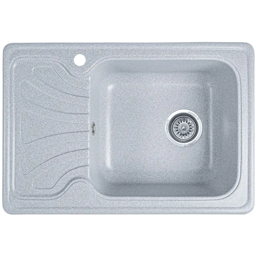 Гранітна кухонна мийка Valetti 10D 640x440мм Сірий