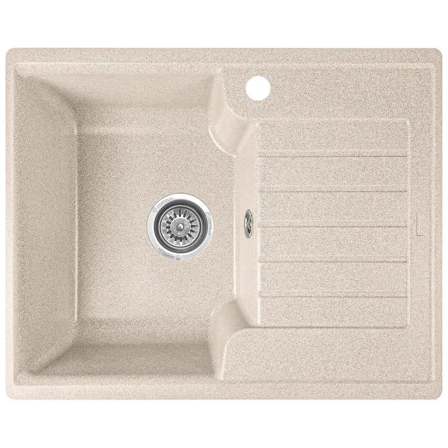 Гранітна кухонна мийка Valetti 12R 610x500 мм Бежевий