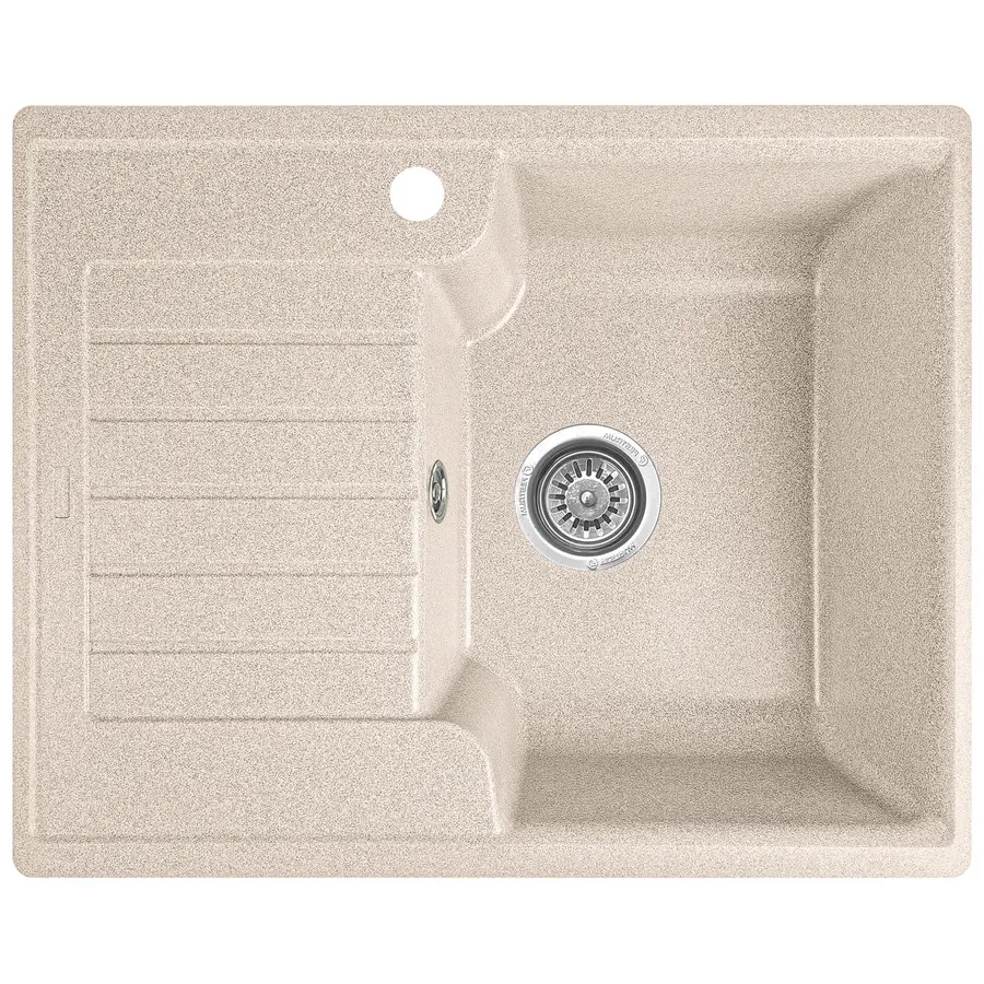 Гранітна кухонна мийка Valetti 12L 610x500 мм Бежевий
