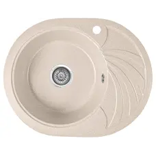 Гранітна кухонна мийка Valetti 13R 600x470мм Бежевий