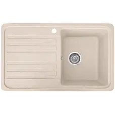 Гранітна кухонна мийка Valetti 17L 760x460 мм Бежевий