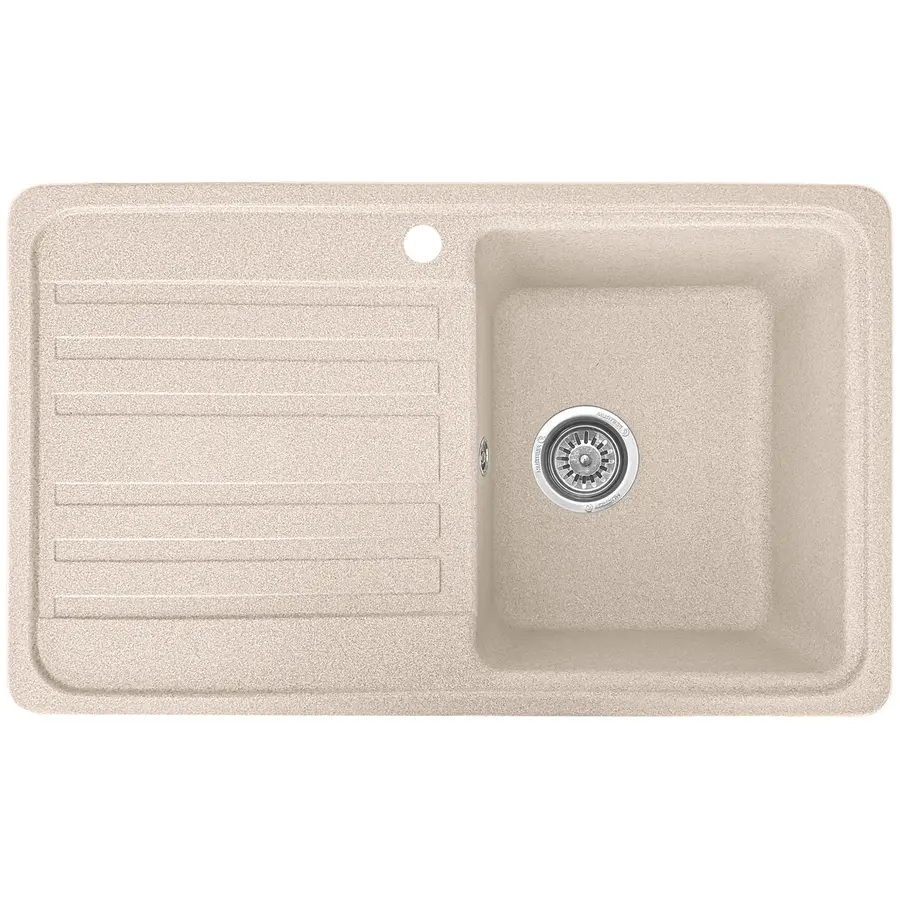 Гранітна кухонна мийка Valetti 17L 760x460 мм Бежевий