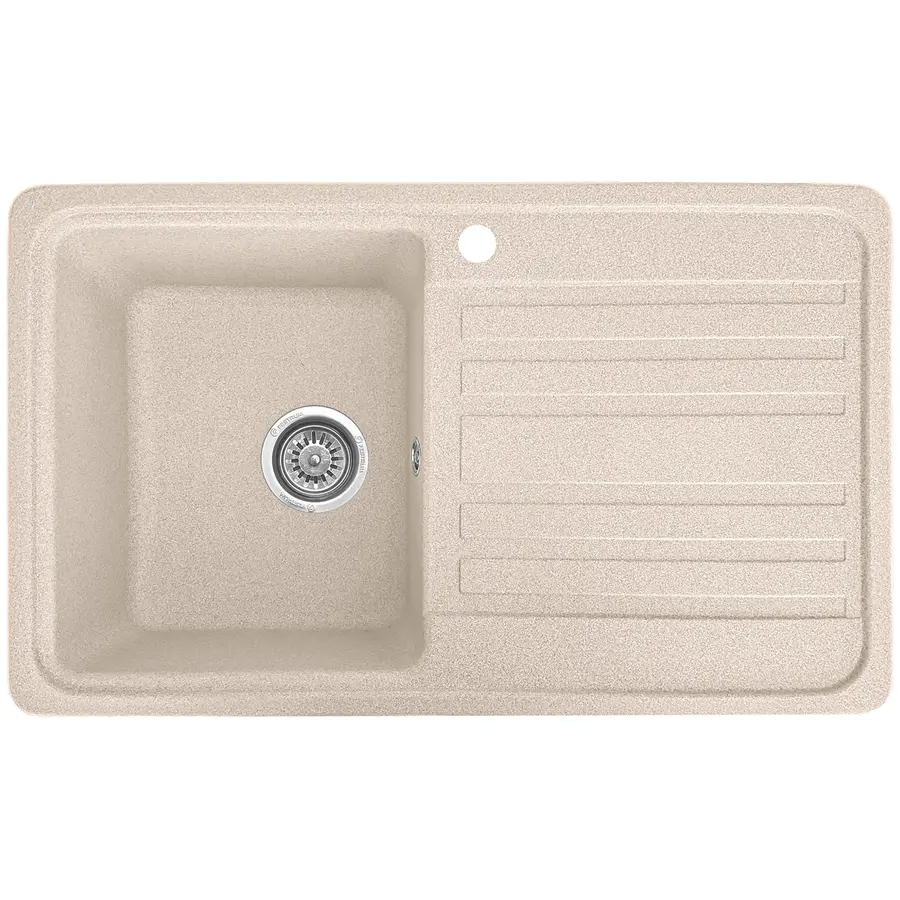 Гранітна кухонна мийка Valetti 17N 760x460 мм Бежевий