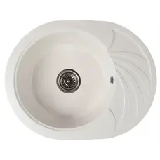 Гранитная кухонная мойка Valetti Europe модель №13 белая 60 * 47