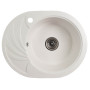 Гранітна кухонна мийка Valetti Europe модель №13 біла 60*47