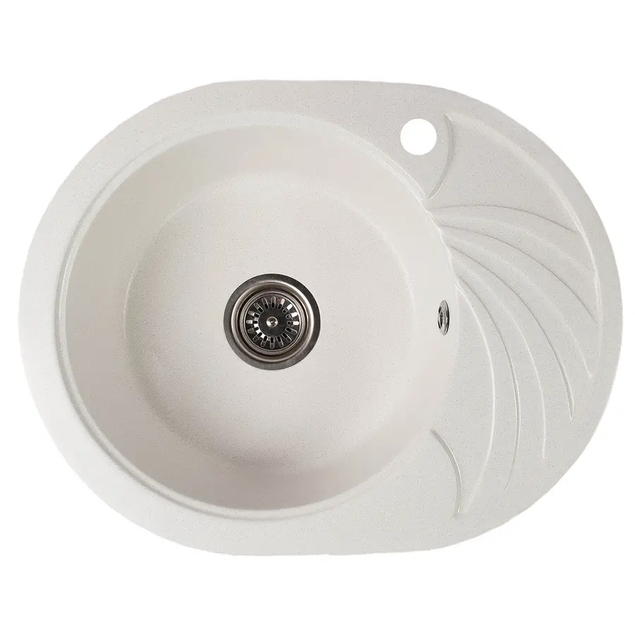 Гранитная кухонная мойка Valetti Europe модель №13 белая 60 * 47