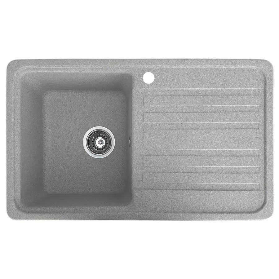 Гранітна кухонна мийка Valetti Europe модель №17 сіра 76*46